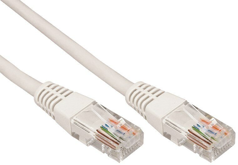 REXANT Патч-корд U/UTP, категория 5e, RJ45-RJ45, неэкранированный, PVC серый, 10 м