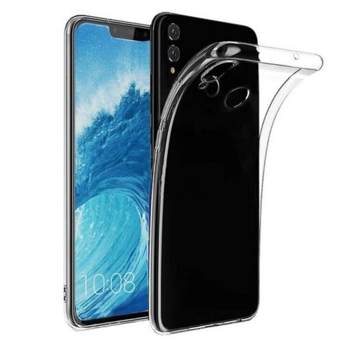 фото Прозрачный силиконовый чехол для huawei honor 8x / прозрачный чехол на хуавей хонор 8х / ультратонкий premium силикон с протекцией от прилипания pastila