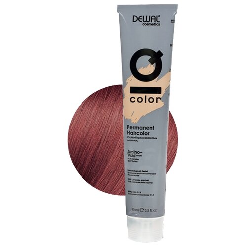 фото Dewal cosmetics краситель перманентный iq color, 6.6 dark red blonde, 90 мл