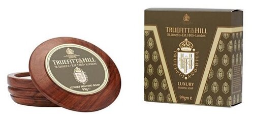 Мыло для бритья Luxury Shaving Soap в деревянной чаше Truefitt & Hill, 99 мл