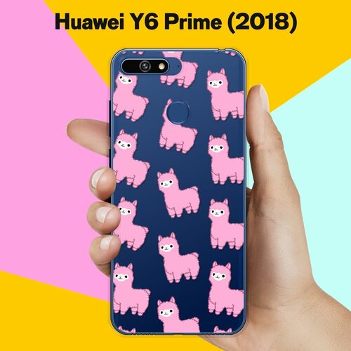 Силиконовый чехол Ламы на Huawei Y6 Prime (2018)