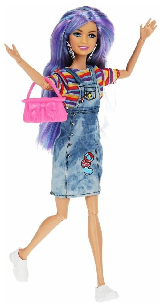 Кукла софия 29 см дополнительное платье, 4 пары обуви, 2 сумочки карапуз 66301-21-S-BB