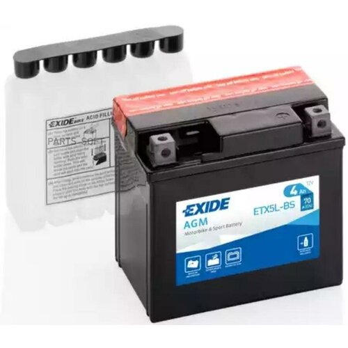 Аккумуляторная Батарея Exide Agm [12v 4ah 70a B0] EXIDE арт. ETX5L-BS