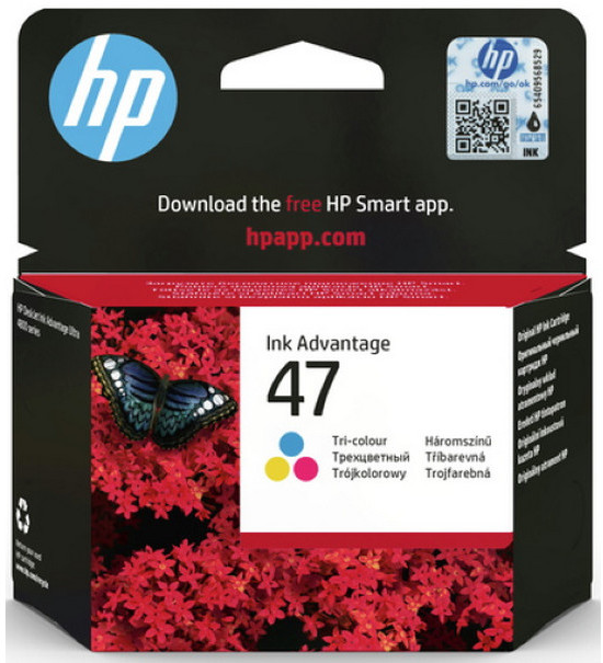 Картридж струйный HP 47 6ZD61AE многоцветный (700стр (14мл) для HP D J IA Ultra 4828