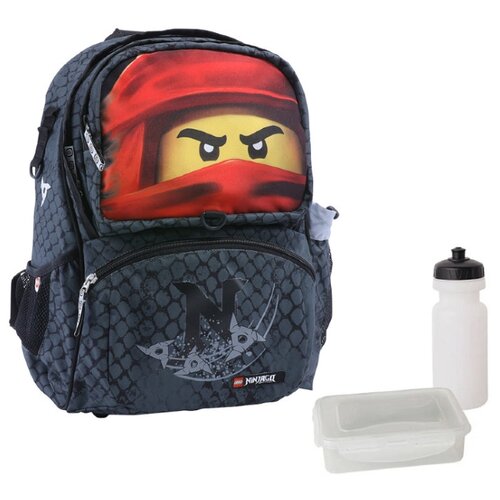 фото Lego рюкзак freshmen ninjago «kai of fire», 3в1 (20189-2001), серый