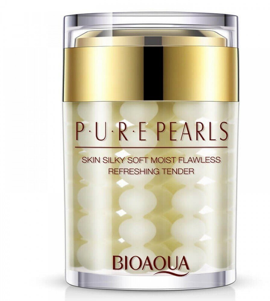 BioAqua Pure pearls ночная питательная маска с жемчугом и коллагеном, 120 г, 120 мл