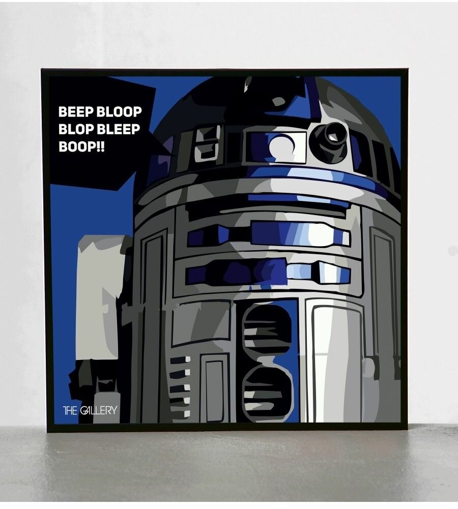 Картина постер Поп-арт Дроид R2-D2 Star wars Звездные Войны