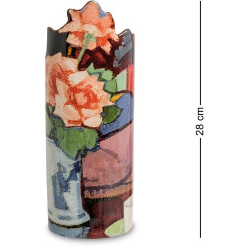 Керамическая ваза Цветочная абстракция