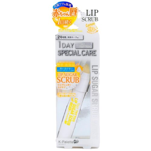 K-Palette Lip Sugar Scrub Moist Lemon Увлажняющий сахарный скраб для губ (с ароматом лимона), арт. 732728 скраб для рук lcn очищающий крем с ароматом лимона spa lemon sugar scrub