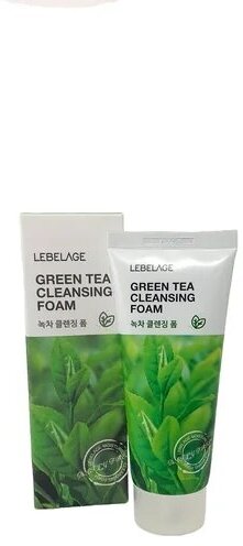 Пенка для умывания с зеленым чаем Lebelage Green Tea Cleansing Foam 100ml - фотография № 12