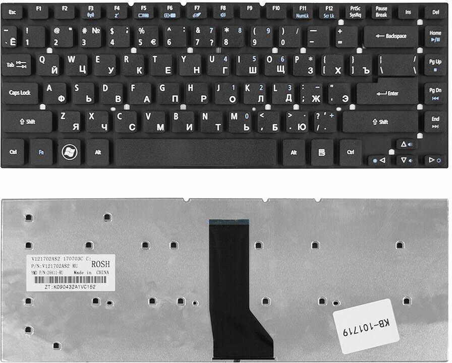 Клавиатура Acer Aspire 3830 3830G 3830T 4830 4830G 4830T 4755, KBI140A292, MP-10K23U4-4421