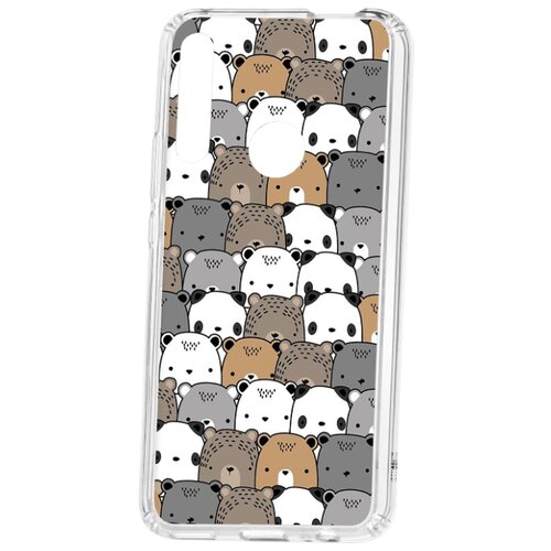 фото Чехол-накладка huawei p smart z kruche print медвежата