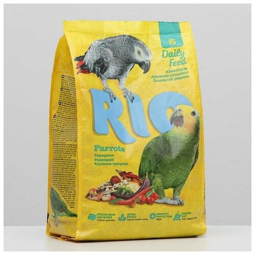 Корм для крупных попугаев, 1 кг. 1 упак. корм для крупных попугаев rio основной 1 кгх2упаковки