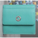 Компактный кошелек с RFID защитой Stampa Brio 906 - 3430CF TURQUOISE/SEAGREEN R - изображение