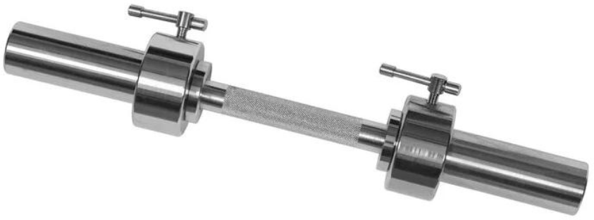 Гриф гантельный "Barbell" d 50 мм металлическая ручка/стопорный L710 мм