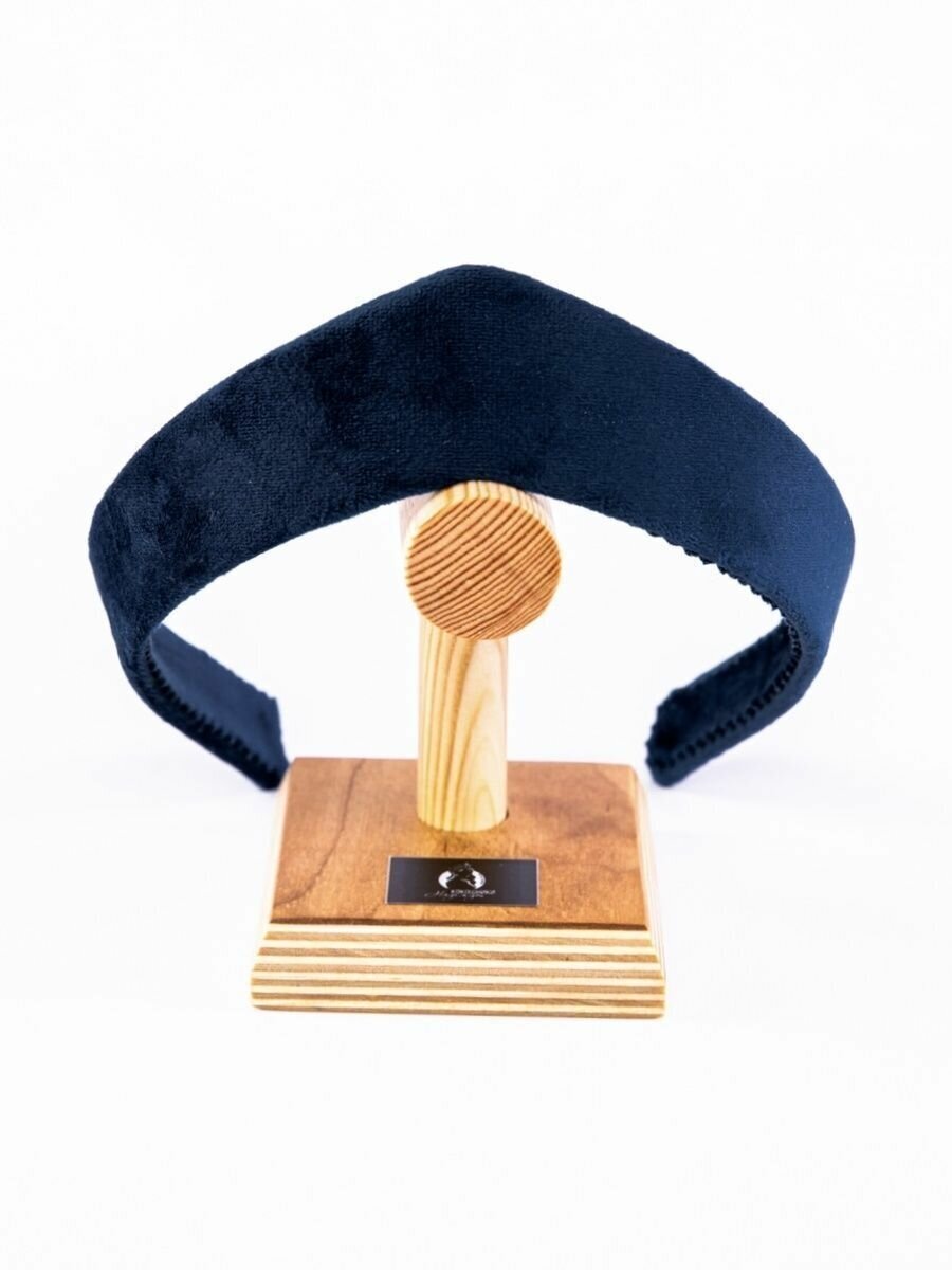 Современный ободок кокошник бархатный 3,5 см. — фото 1