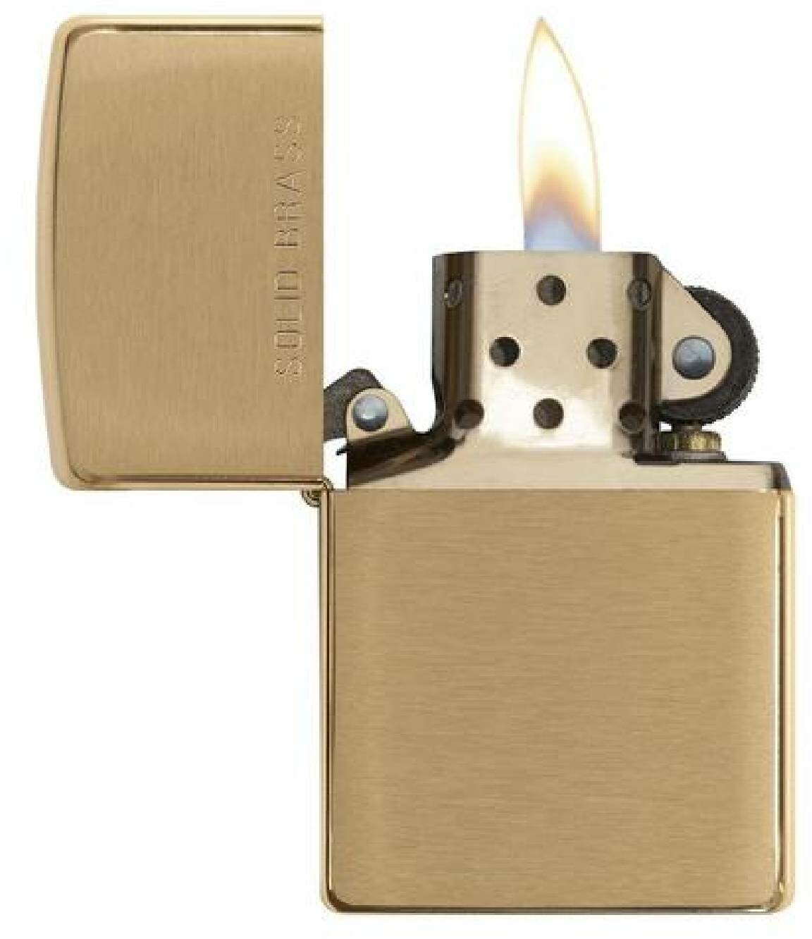 Зажигалка Zippo 204 Матовая Латунь