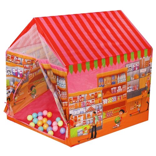 фото Палатка babysit магазин + 20 шаров (j1030) розовый