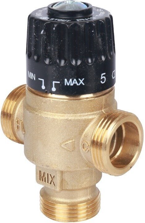 Термостатический смесительный клапан 3/4 НР 30-65С KV 2,3 STOUT