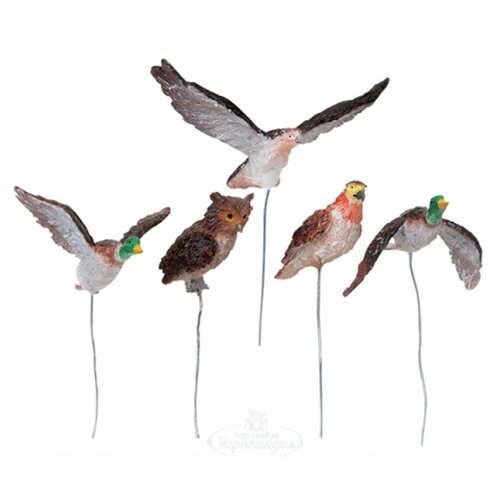 фото Фигурка lemax набор птицы каддингтона 3 см 5 шт бежевый/коричневый