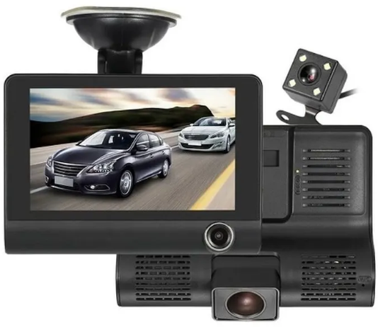 Автомобильный видеорегистратор с 3-мя камерами Full HD 1080P