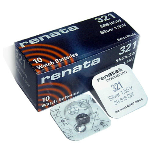 часовая батарейка renata 321 в упаковке 3 шт Батарейка Renata SR616SW, в упаковке: 10 шт.