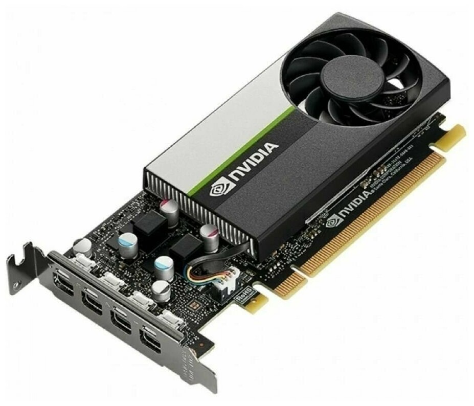 Видеокарта VGA PNY NVIDIA QUADRO T1000, 4 GB GDDR6/128 bit, PCI Express 4.0 x16, 4x mDP, PG172