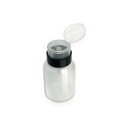 Помпа для жидкости (прозрачный пластик), 200 мл RuNail runail стаканчик для жидкости стеклянный 6 мл