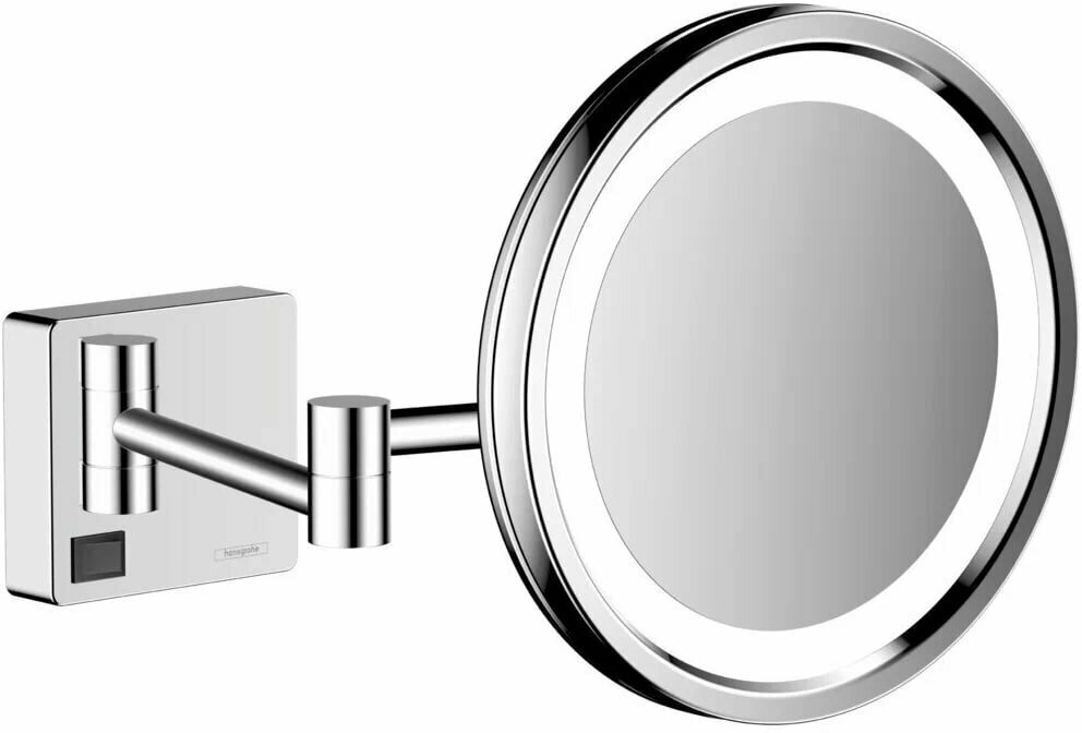 Косметическое зеркало с подсветкой AddStoris Hansgrohe 41790000, хром