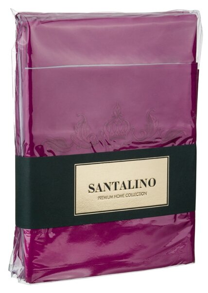 Комплект постельного белья SANTALINO 2-х сп богема х/б 100%, фуксия, сатин простыня 240*240 см (985-003)
