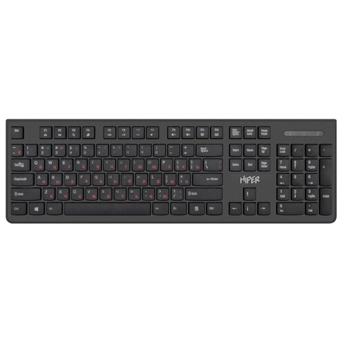 HIPER Клавиатура Проводная HIPER OK-4000 Мебранная 104к Fn ноутбучные кнопки кабель 15м USB 314000₽