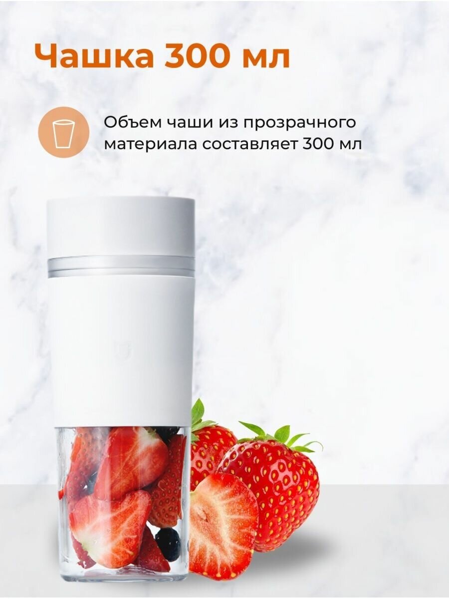 Xiaomi Mijia Portable Juicer Cup 300ml (MJZZB01PL) - фото №11