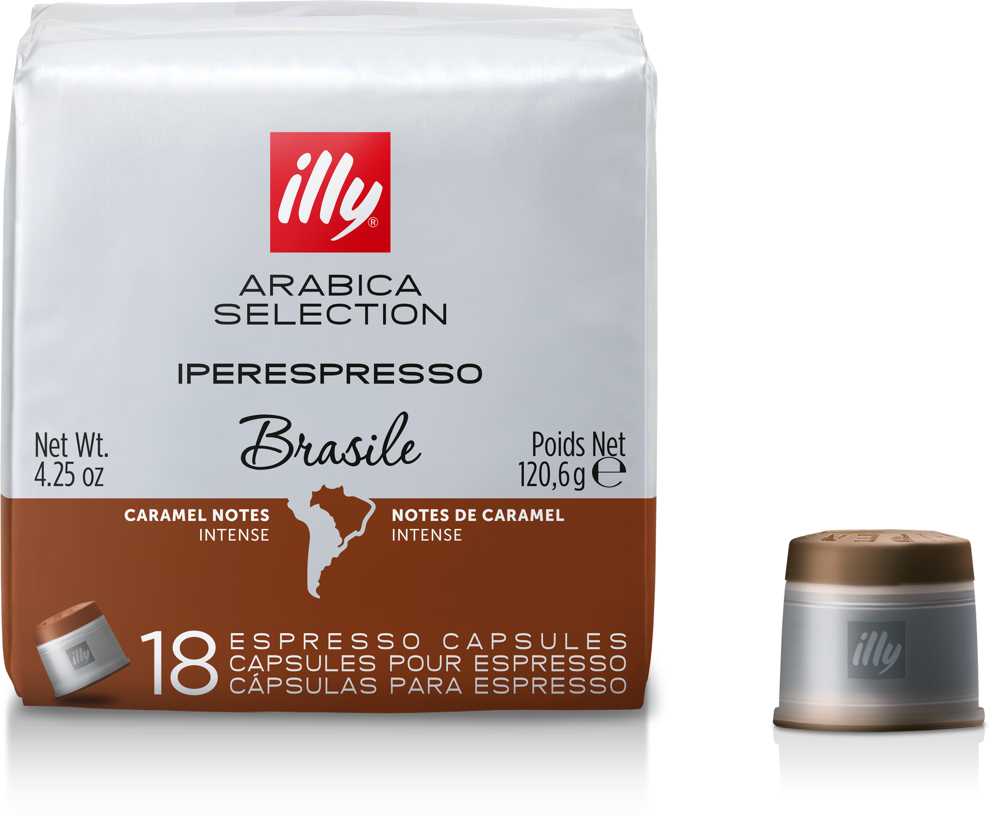 Кофе illy в капсулах iperespresso, Арабика Селекшн, Бразилия, 18 капс