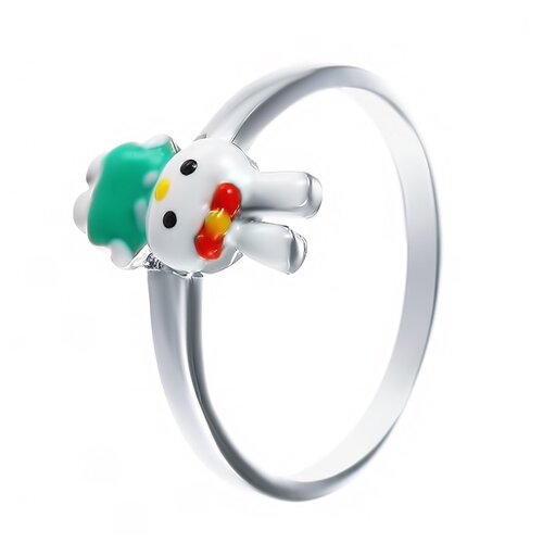 фото Element47 кольцо из серебра 925 пробы с эмалью dj018_ring_ko_enam_001_wg, размер 16.25