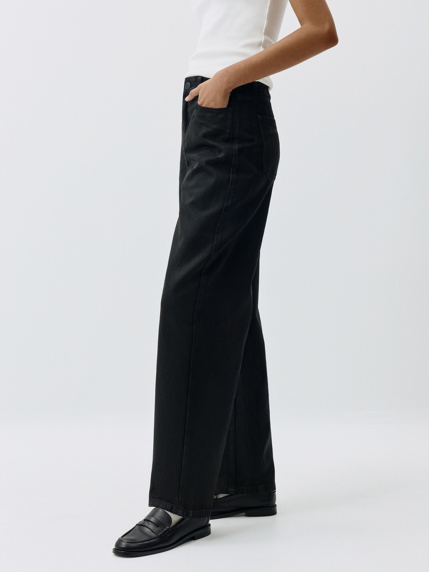 Джинсы багги Sela, размер L INT, темно-серый деним — фото 1