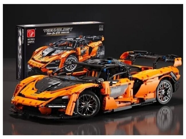 конструктор mclaren senna 3780 детали оранжевый