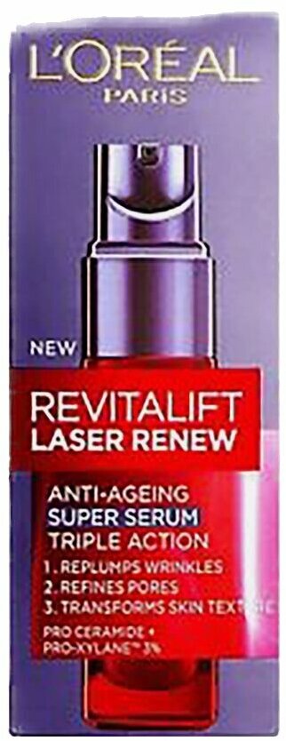 LOREAL PARIS Омолаживающая сыворотка для лица Revitalift Лазер Х3