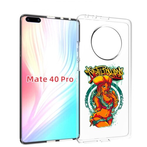 Чехол MyPads нарисованная девушка комикс для Huawei Mate 40 Pro (NOH-NX9) задняя-панель-накладка-бампер