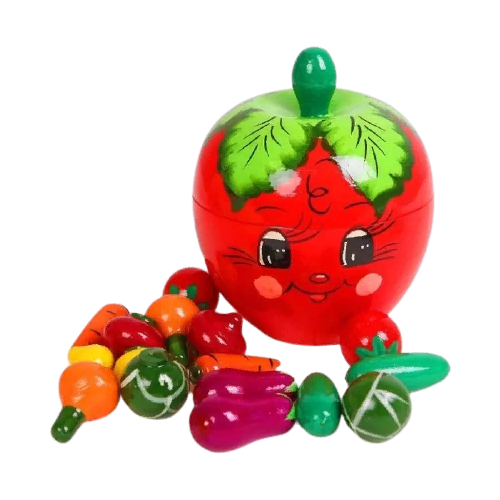 Счётный материал В помидоре деревянные игрушечные овощи игровой набор овощи