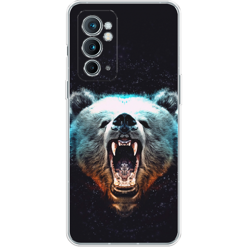 Силиконовый чехол на OnePlus 9RT / ВанПлас 9RT Медведь силиконовый чехол на oneplus 9rt ванплас 9rt волк в горах