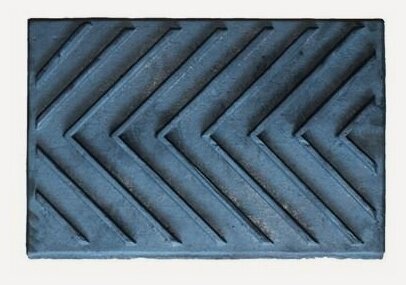 Изображение товара Плита печная большая глухая чугун литье с частыми ребрами 710х410х20 мм 25кг Иркутск