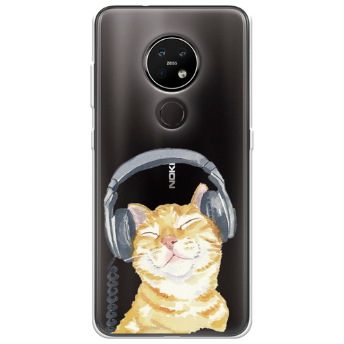 фото Силиконовый чехол кот меломан на nokia 6.2 case place