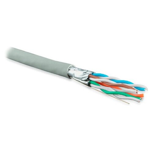 Кабель Hyperline UFTP4-C6-S23-IN-LSZH-GY-500 кат.6 U/FTP инд. экран пар 4X2X23AWG LSZH внутренний 500м серый