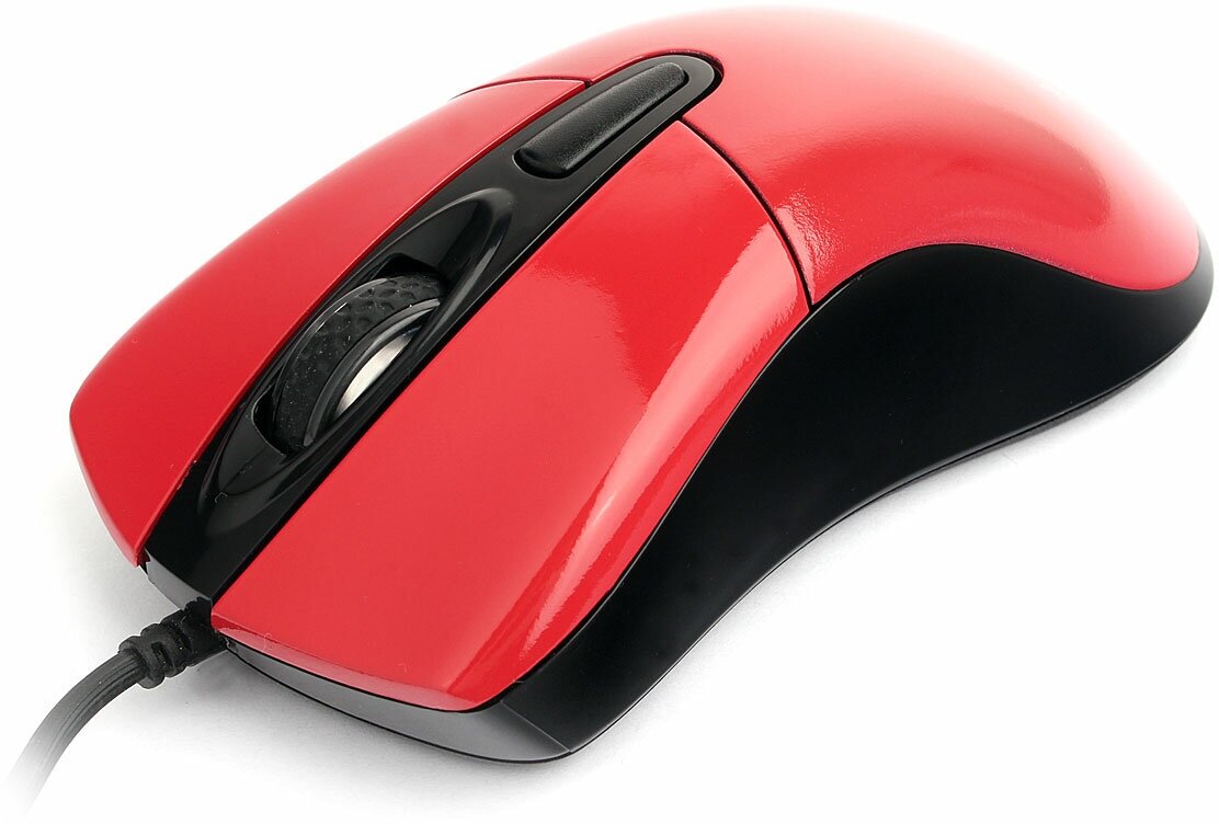 Gembird MOP-415-R {Мышь, USB, красный, 3кн.+колесо-кнопка, 2400DPI кабель 1.4м} - фото №4