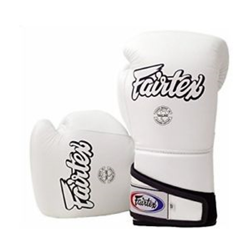 Боксерские перчатки Fairtex Angular Sparring BGV6 White (18 унций)
