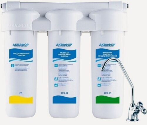 Изображение товара Фильтр для воды под мойку Аквафор трио Норма
