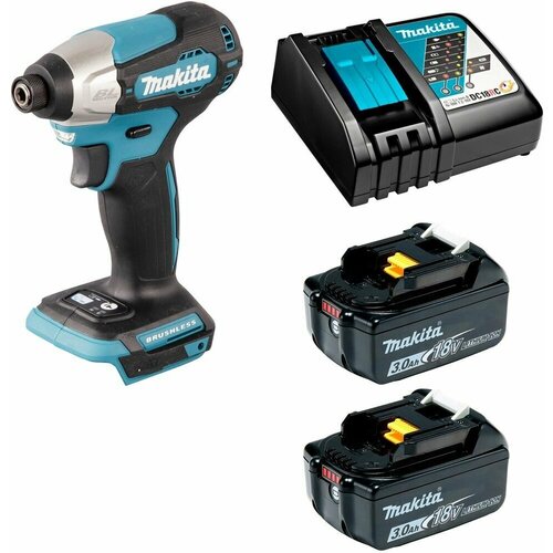 Шуруповерт ударный аккумуляторный 18В LXT - 140Нм аккумулятор 2х3Ач и зу Makita DTD157RFE 3092000₽