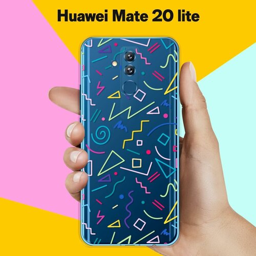 Силиконовый чехол на Huawei Mate 20 lite Узоры из палочек / для Хуавей Мейт 20 Лайт силиконовый чехол на huawei mate 20 lite узоры из палочек для хуавей мейт 20 лайт