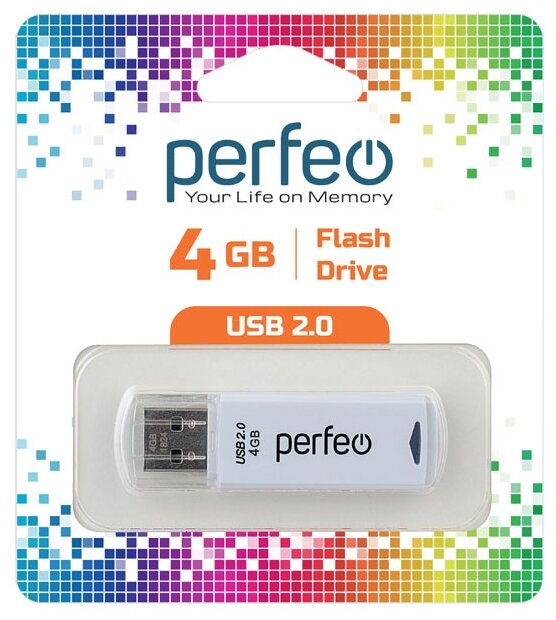 USB флешка Perfeo USB 4GB C06 White