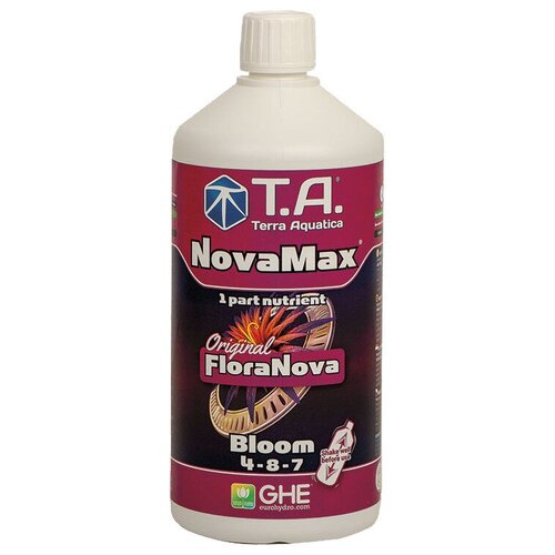 минеральное удобрение floranova ghe t a novamax bloom 1 литр Удобрение Terra Aquatica (GHE) Flora Nova Max Bloom 1 л